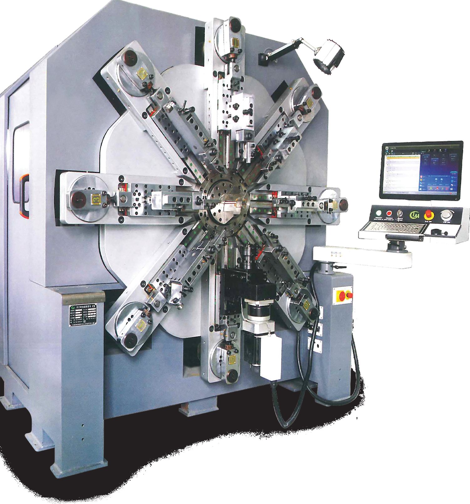 Máquina CNC multi-eixo para fabricação de molas